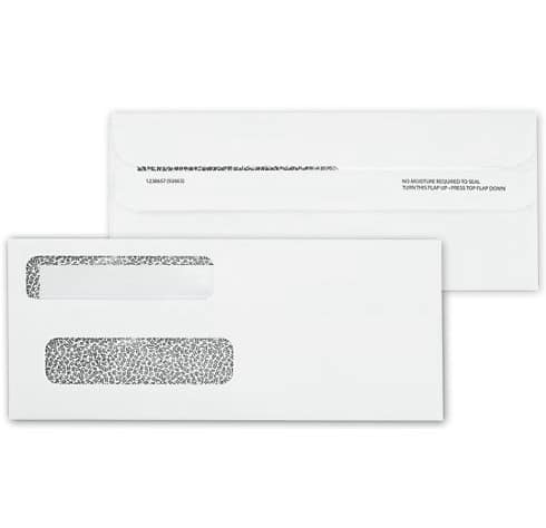 ABC Double Window Check Envelopes, Self-Seal