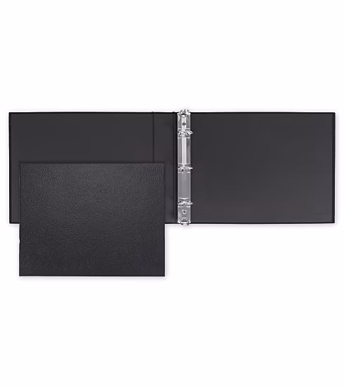 ABC 3-On-A-Page Check Binder – Vinyl Cover for Home Accountant Deskbook Checks