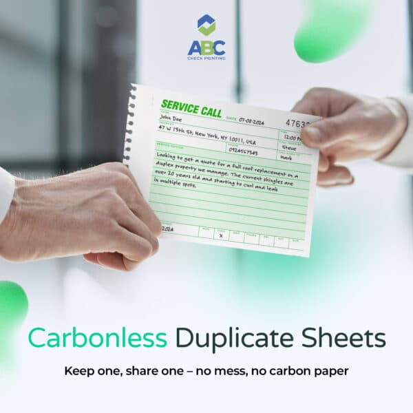 ABC Service Call Log Book, Carbonless Duplicate, 5 5/8 x 8 1/2" Numbered, Spiral Bound, 3 Books (300 Calls) - Image 6
