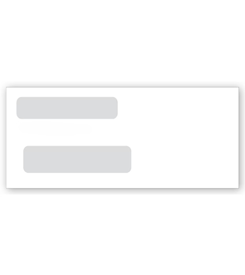 ABC 2-Window Confidential Envelopes – Gummed & Self-Seal Options