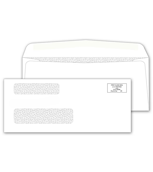ABC 2-Window Confidential Envelopes – Gummed & Self-Seal Options