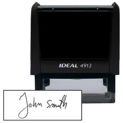 ABC Custom Signature Stamp – Personalized Self-Inking Rubber Stamp for Legal & Paperwork, Multiple Ink Colors, Durable Design