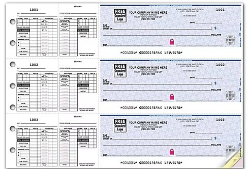 ABC Payroll Checks, 3-On-A-Page, Double Side-Tear Vouchers