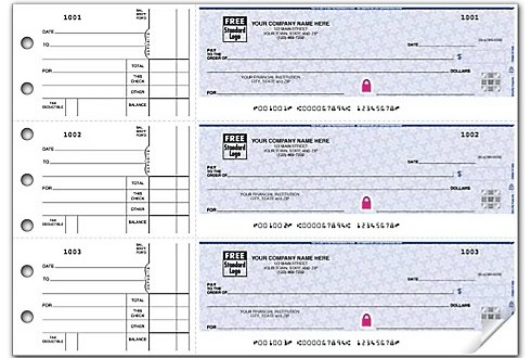 ABC 3-On-A-Page Business Checks, Side-Tear Voucher Style