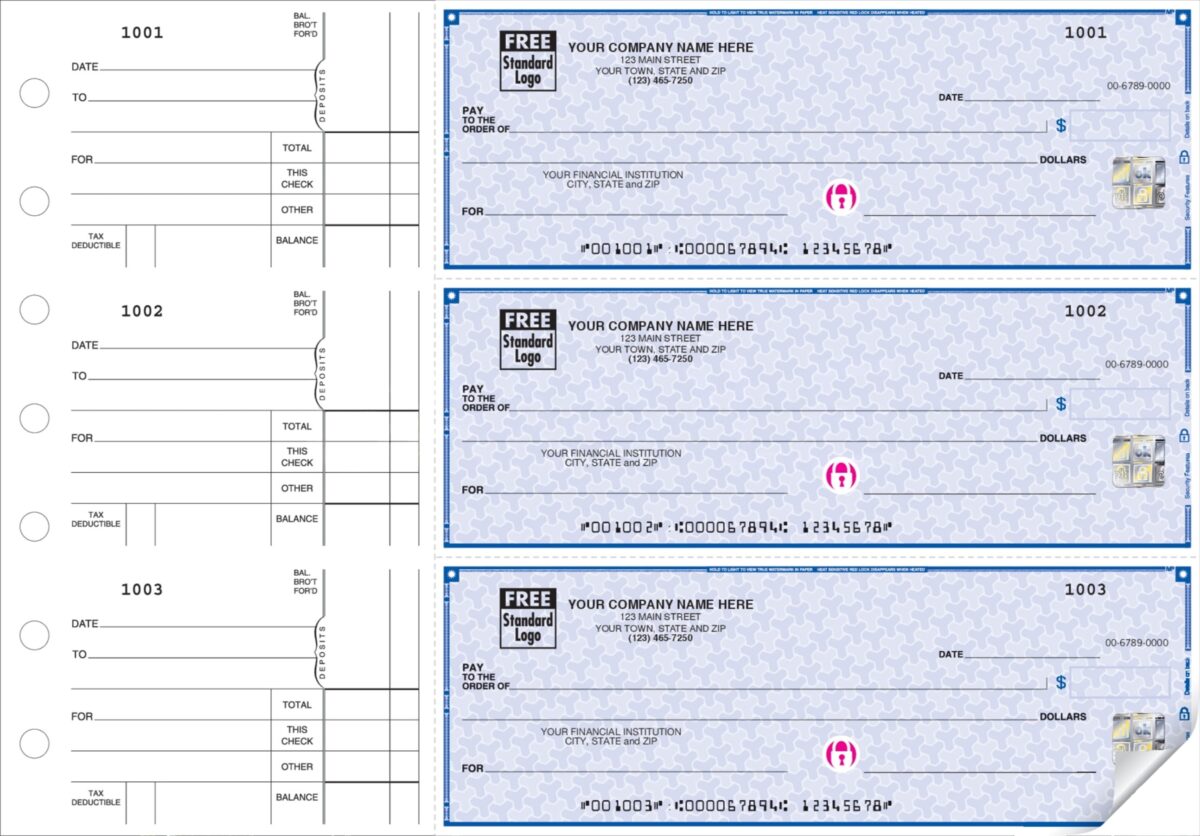 ABC 3-On-A-Page Business Checks, Side-Tear Voucher Style - ABC Check ...