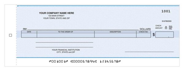 ABC Cash Disbursement Center Check – One-Write System Compatible, Carbon Copy, Ideal for Business Bill Payments