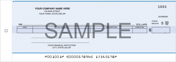 ABC Cash Disbursement Center Check – One-Write System Compatible, Carbon Copy, Ideal for Business Bill Payments