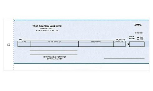 ABC Cash Disbursement Center Check – One-Write System Compatible, Carbon Copy, Ideal for Business Bill Payments