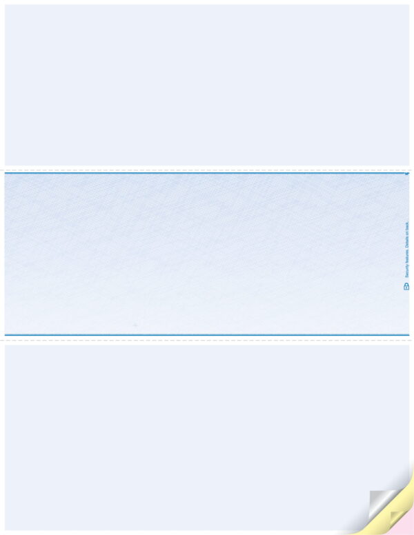 Blank Laser Checks, Middle Format