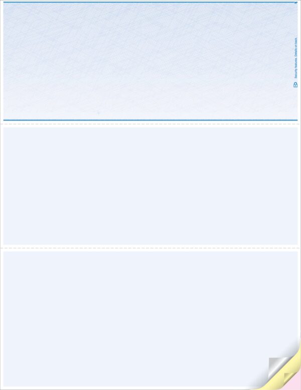 Blank Laser Checks, Top Format