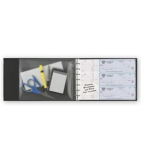 ABC Seven Ring Binder for 3-On-A-Page Checks – Mobile Office Organizer, 14 x 10″ Closed