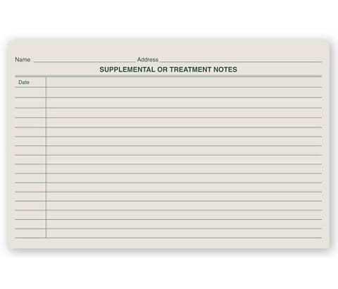 Green Ledger Treatment Notes – Double‑Sided Professional Record Forms