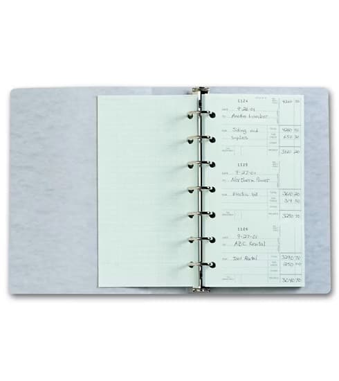 3-On-A-Page Check Stub Holder