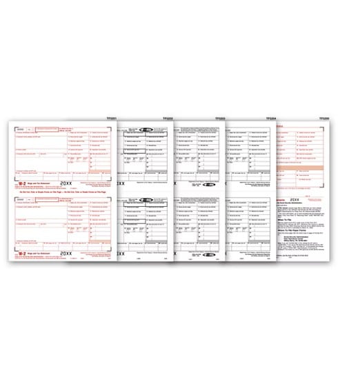 ABC W-2 Tax Forms Set, 6-Part Filing Pack, 50 Sets, Includes W-3 Transmittals