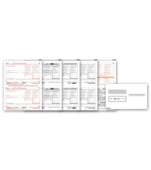 ABC W-2 Tax Forms & Envelope Kit, 8-Part Filing Set, 50 Sets, Includes W-3 Transmittals
