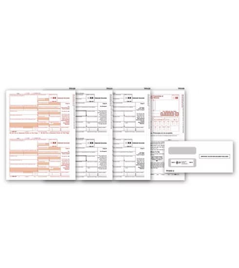 ABC 1099 INT Income Set & Envelope Kit, 4-part - 50 sets/pk